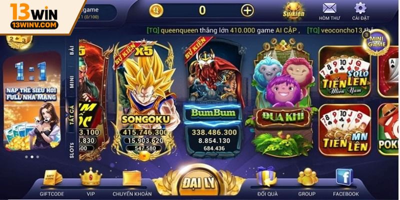 Khám phá về nổ hũ thần quay 247 tại 13win